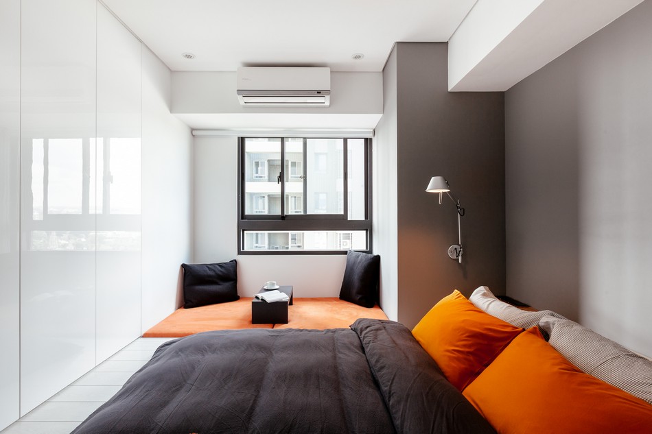 卧室图片来自居众装饰在台湾极简风格公寓的分享