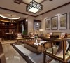 西安城市人家-兴庆宫-中式风格-168平米四居室装修设计