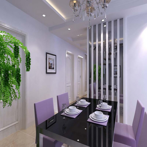 餐厅图片来自业之峰装饰旗舰店在淡紫色的浪漫情怀现代风格装饰的分享