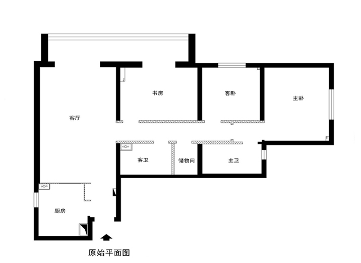 欧式 三居 收纳 户型图图片来自上海实创-装修设计效果图在115平米欧式风格的分享