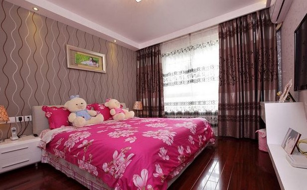 简约 二居 白领 收纳 旧房改造 80后 小资 卧室图片来自北京实创装饰集团在88平两居时尚简约风，空间超利用的分享