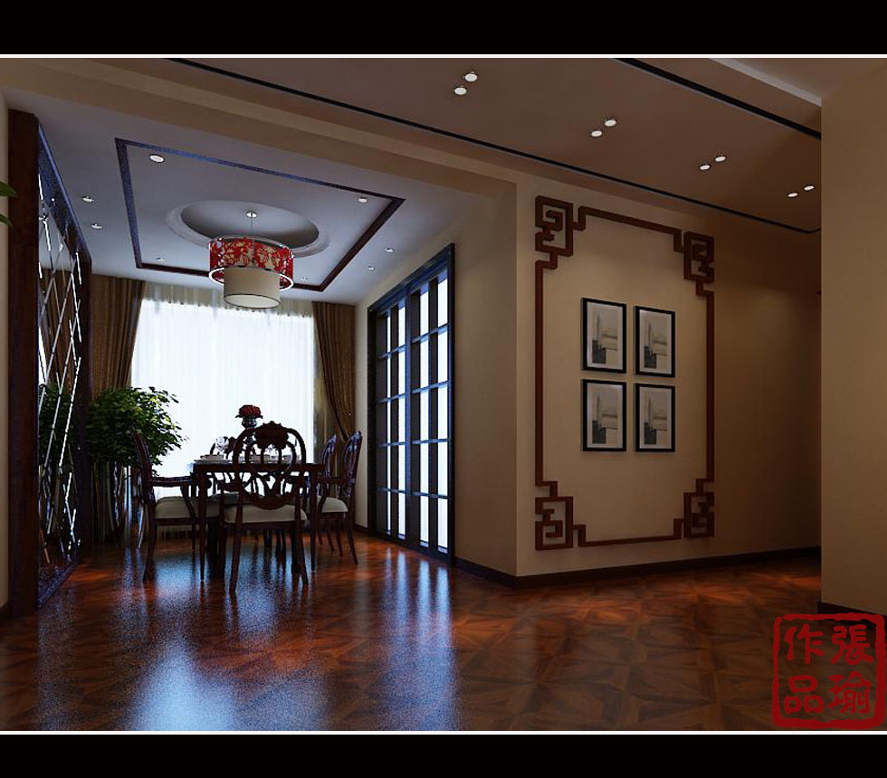 新中式风格 保利玫瑰湾 餐厅图片来自石婷婷在保利玫瑰湾 新中式的分享