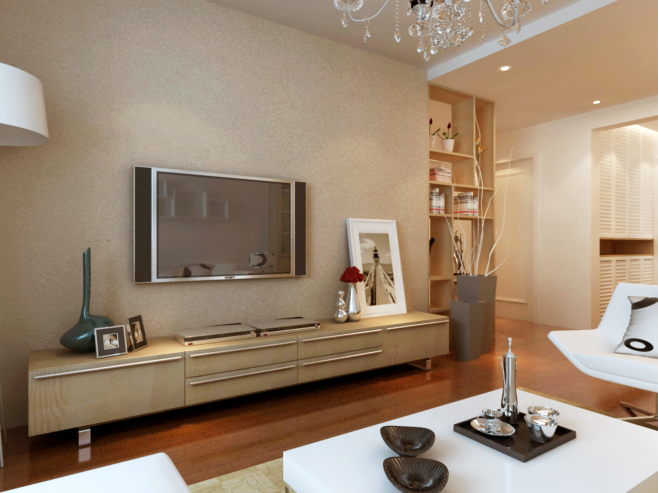 领秀慧谷 现代简约 客厅图片来自框框在领秀慧谷两居室现代简约暖色调的分享