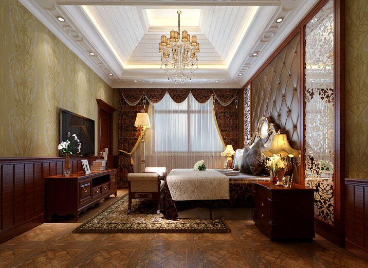 欧式 别墅 白领 80后 小资 卧室图片来自实创装饰百灵在大气的400平米自建简约欧式别墅的分享