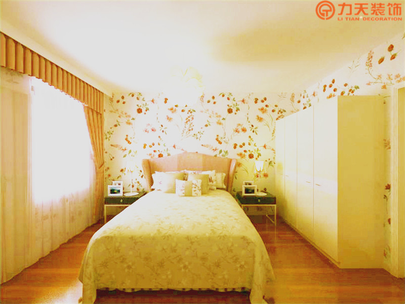 田园 二居 卧室图片来自阳光力天装饰在大城赞发达居-96.83㎡-田园风格的分享