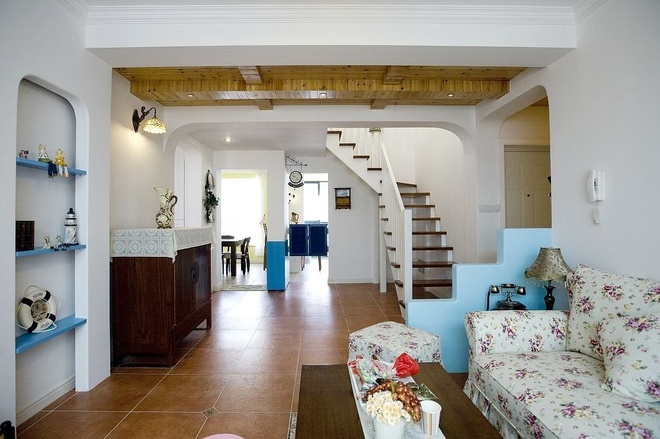 楼梯图片来自轻舟漠然在田园混搭地中海风格的分享