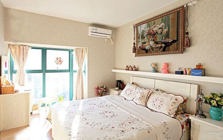 地中海 韩式 田园风 混搭 三居 白领 80后 小资 浪漫 卧室图片来自唯美装饰在地中海与韩式田园混搭的魅力的分享