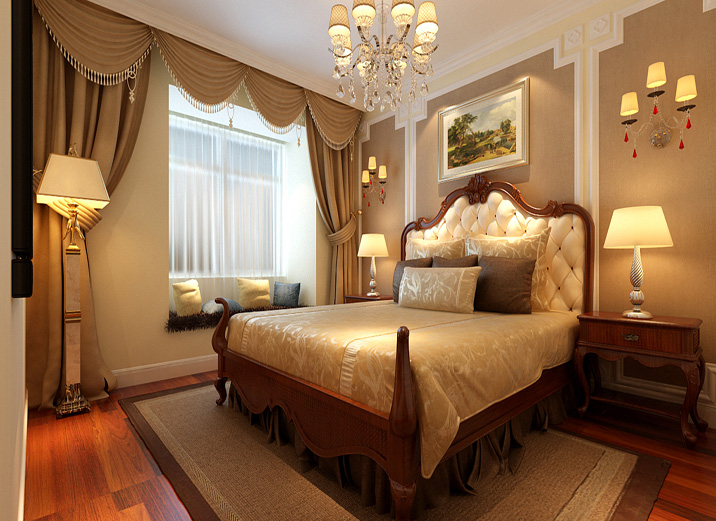 卧室图片来自上海实创-装修设计效果图在141平米新古典欧式风格全包16万的分享