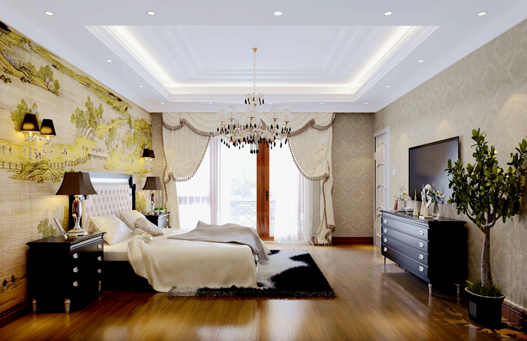 法式风格 别墅装修 全案设计 卧室图片来自别墅装修风格在自建别墅打造法式风格的分享