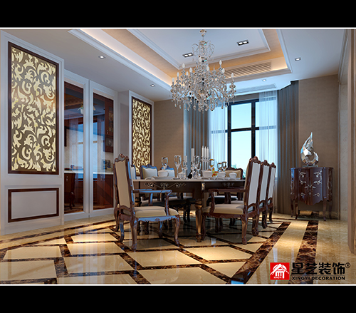 欧式 别墅 餐厅图片来自广州星艺装饰有限公司在凯茵名门别墅的分享