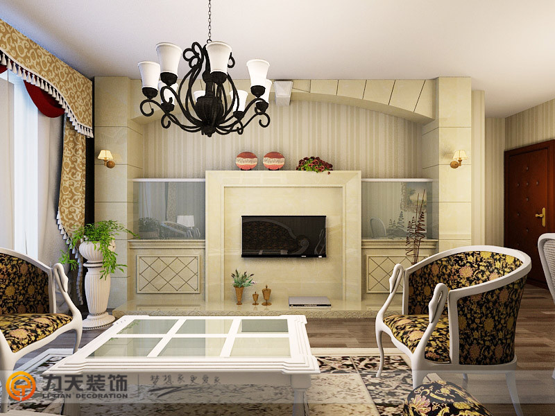 现代 二居 客厅图片来自阳光力天装饰在亚泰澜公馆-90㎡-现代风格的分享