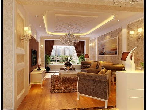 欧式 客厅图片来自百家装饰小李在华丽、大气的欧美范的分享