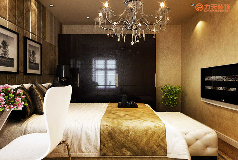 现代 三居 卧室图片来自阳光力天装饰在华城领秀-112㎡-现代时尚的分享