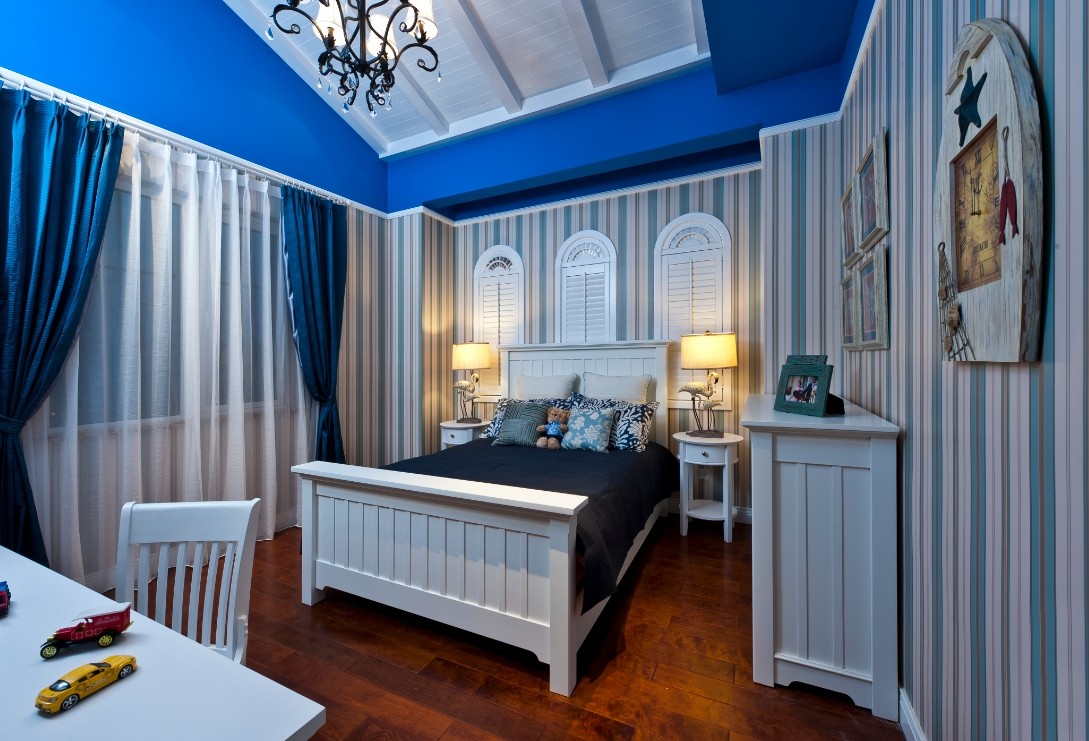 田园 别墅 格拉斯 装修风格 装修设计 卧室图片来自尚层装饰张迪在格拉斯小镇 580平米 田园风格的分享