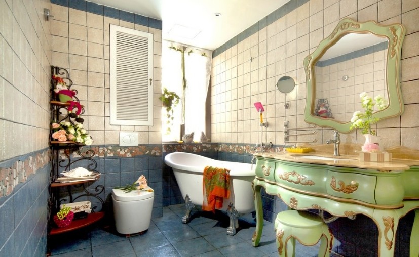 卫生间图片来自家装大管家在93平欧式田园居 素净淡雅设计的分享
