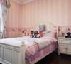 西山林语 420平米 混搭装修风格，女儿房这个房间，是温柔的粉色，想象女儿在这里欢快的场景，这样的意境，应该很贴切吧！