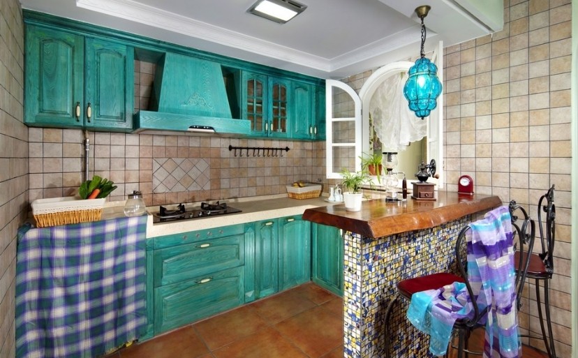 厨房图片来自家装大管家在93平欧式田园居 素净淡雅设计的分享