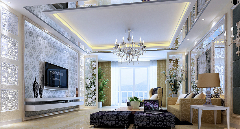 简约 客厅图片来自广州强匠装饰设计工程有限公司在35万营造200平遐想又见低调奢华的分享