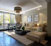 新中式风格-客厅沙发背景墙设计效果