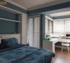 灰蓝色的男孩房，每一个小细节都有令人惊艳的感动，让居家空间绽放独特的舒缓氛围。