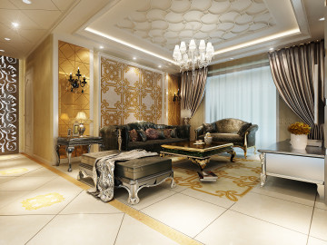 9w三居室现代奢华，高尚品质。