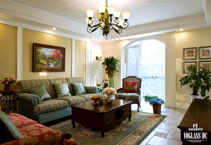 别墅装修 美式乡村 别墅 客厅图片来自尚层别墅装饰总部在金色漫香林 浪漫闲适的美式生活的分享