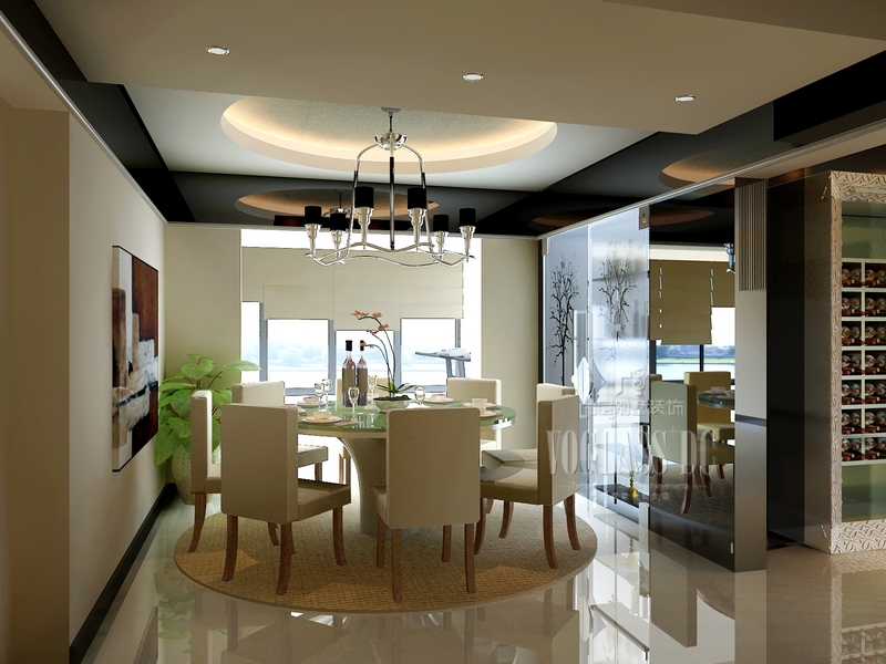 简约 别墅 白领 客厅 餐厅 卧室 厨房 书房 餐厅图片来自北京别墅装修案例在徜徉墅现代简约风格案例的分享