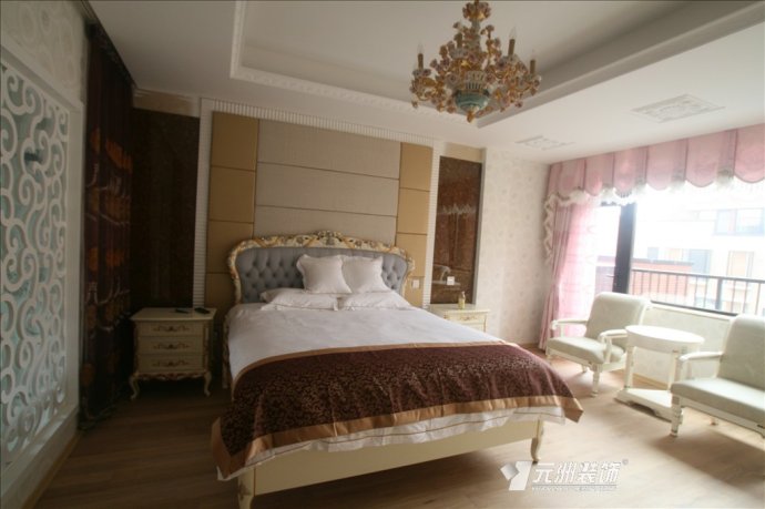 别墅 卧室图片来自北京元洲装饰在低调奢华完美展现洛可可风情的分享