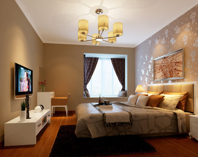 简约 二居 白领 80后 小资 卧室图片来自北京元洲装饰在中信府110平米两居室简约设计的分享
