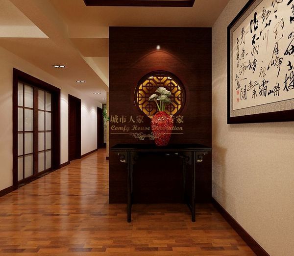 中式风格 户型图图片来自西安城市人家装饰公司在紫郡长安120平米中式风格设计的分享