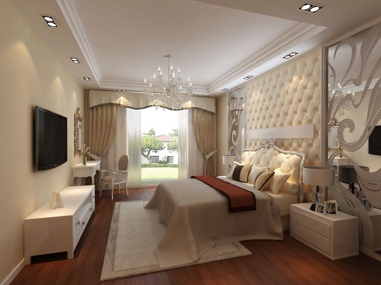 三居 80后 白领 欧式 卧室图片来自静夜思在万锦江城三居室简欧风格装修的分享
