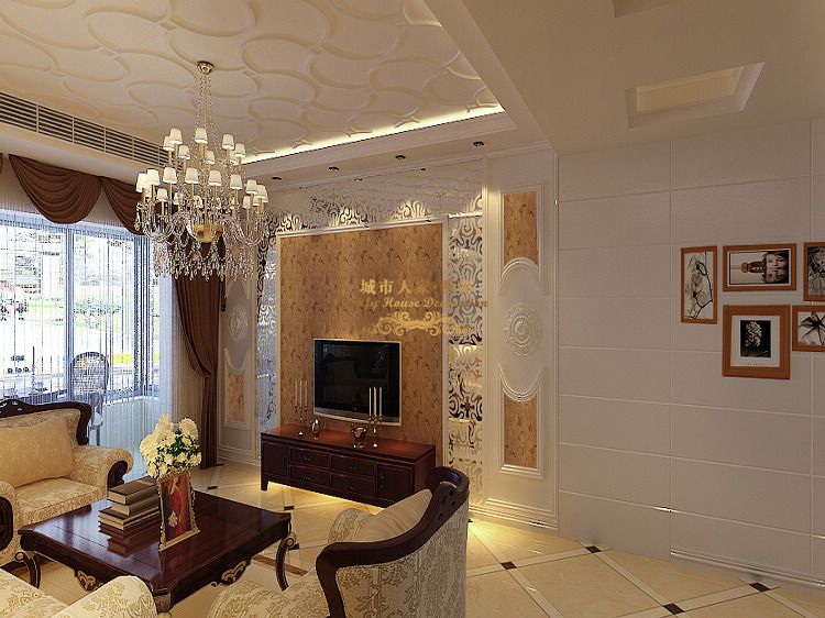 现代欧式 客厅图片来自西安城市人家装饰公司在浐灞半岛130平米三居室装修设计的分享