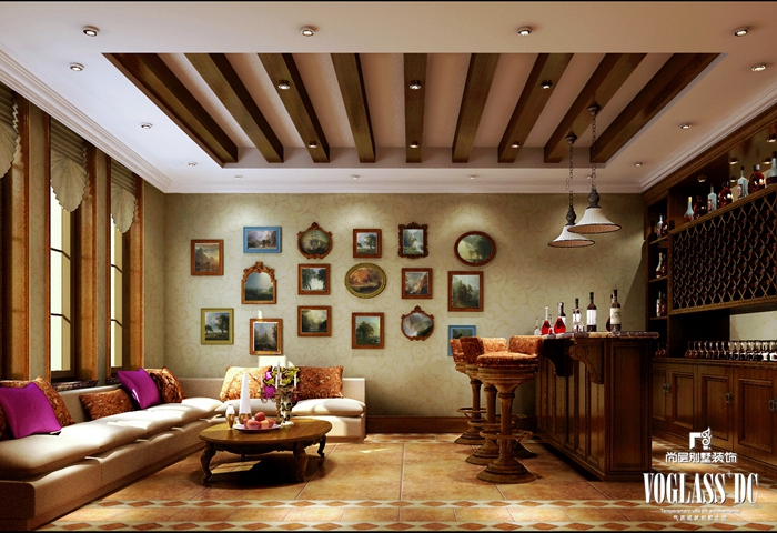 客厅图片来自尚层别墅装饰总部在被温馨包裹着的幸福感的分享