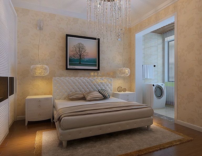 现代美式 卧室图片来自西安城市人家装饰公司在天朗御湖77平米二居室装修设计的分享