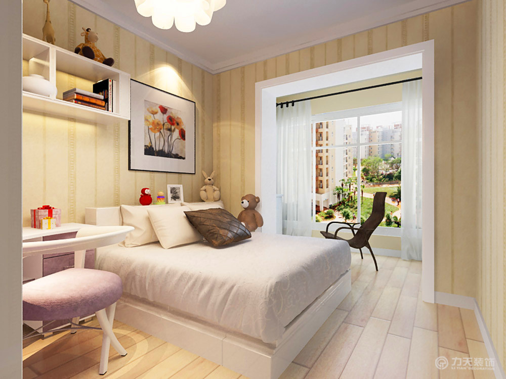 现代 二居 卧室图片来自阳光放扉er在瑞丽园-90㎡-现代风格的分享