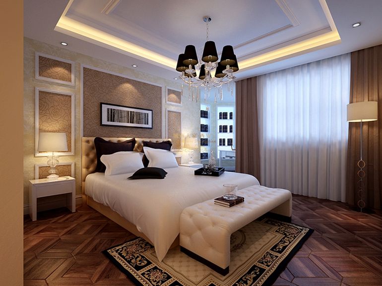 中式风格 卧室图片来自西安城市人家装饰公司在盛世一品131平米三居室装修设计的分享