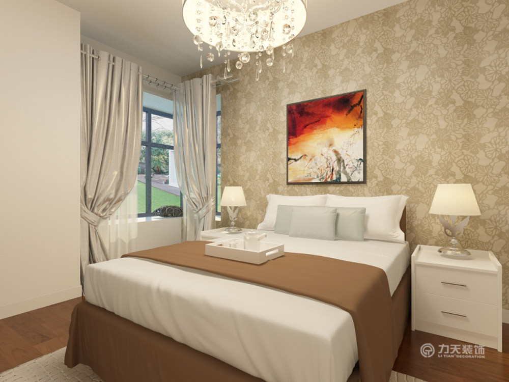 简约 二居 卧室图片来自阳光力天装饰在金隅悦城-75㎡-现代简约的分享