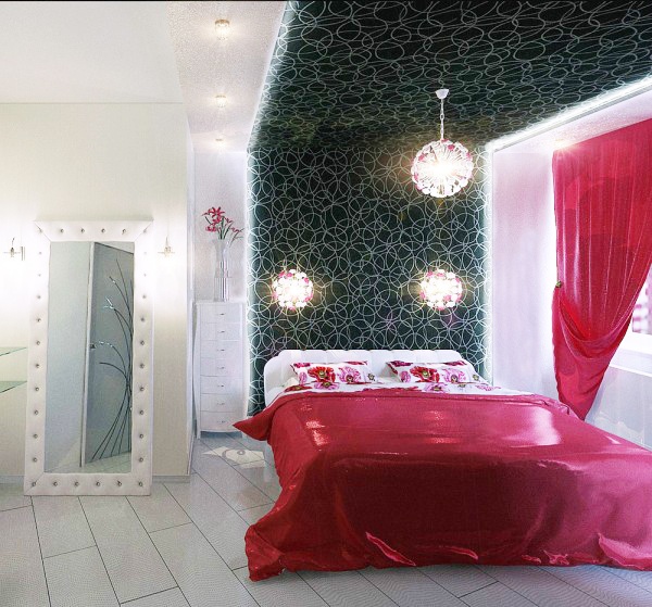 现代 女性 公寓 优雅 一居 80后 卧室图片来自轻舟漠然在优雅的单身女公寓的分享