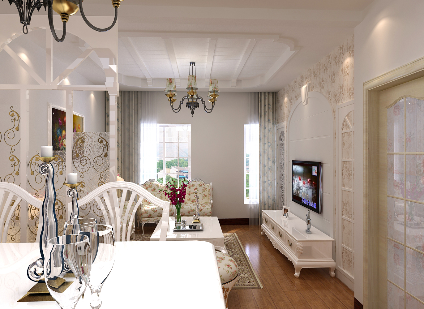 简欧风格 复式 白领 小资 客厅图片来自今朝装饰小魏在牛街西里简欧风格的分享