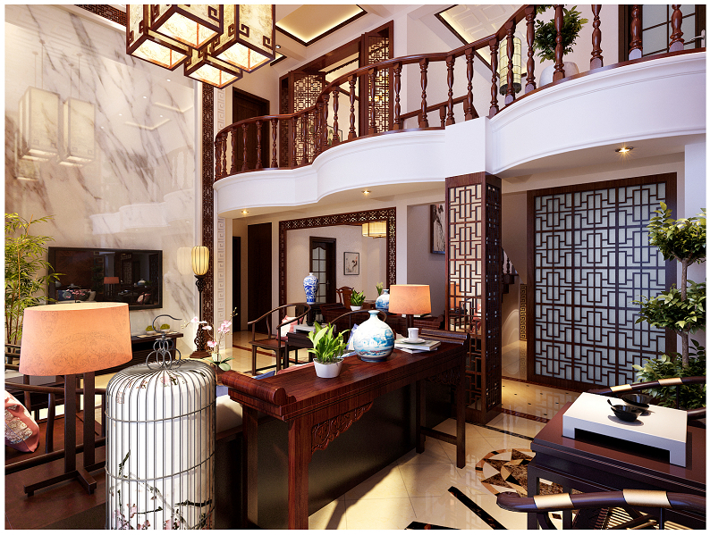 中式风格 客厅图片来自框框在复式结构中国风的分享