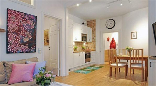 现代简约 一居 小户型 公寓图片来自新浪家居-青岛站在时尚现代的40平小户型的分享
