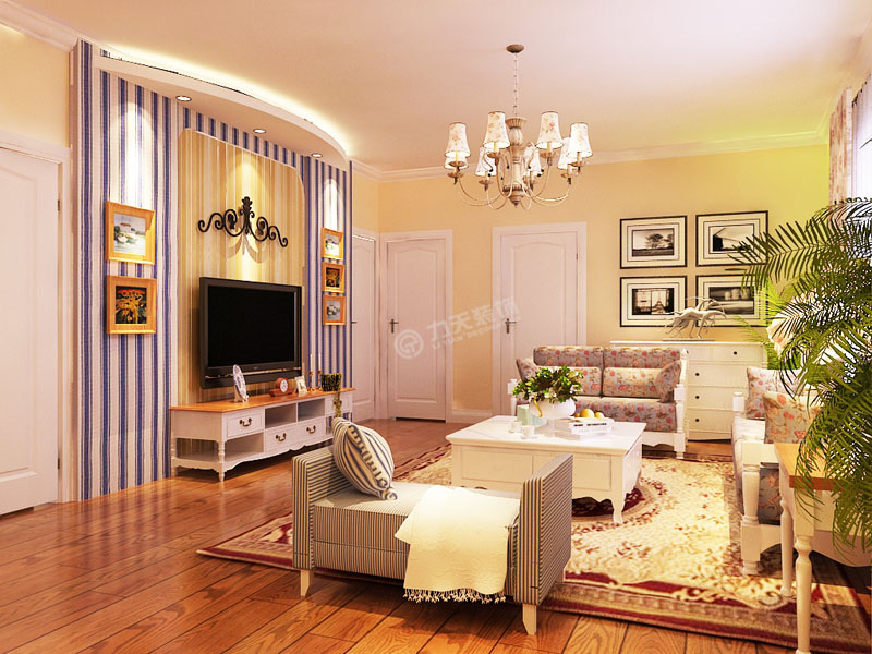 小资 80后 旧房改造 收纳 白领 二居 欧式 客厅图片来自阳光力天装饰糖宝在海景公寓的分享
