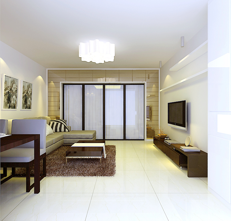 现代风格 二居 客厅图片来自今朝装饰小魏在双安商场公寓楼的分享