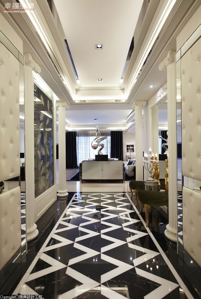 时尚 欧式 典雅 公主房 白富美 玄关图片来自幸福空间在330平精品魅力 奢华宫廷风的分享