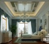 保利垄上 450平米 卧室设计 效果贵族风格，高贵典雅。
