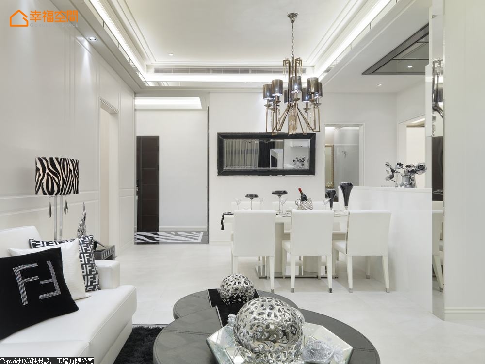 欧式 时尚 混搭 收纳 白富美 白领 餐厅图片来自幸福空间在138 m²时尚奢华语汇精品宅的分享