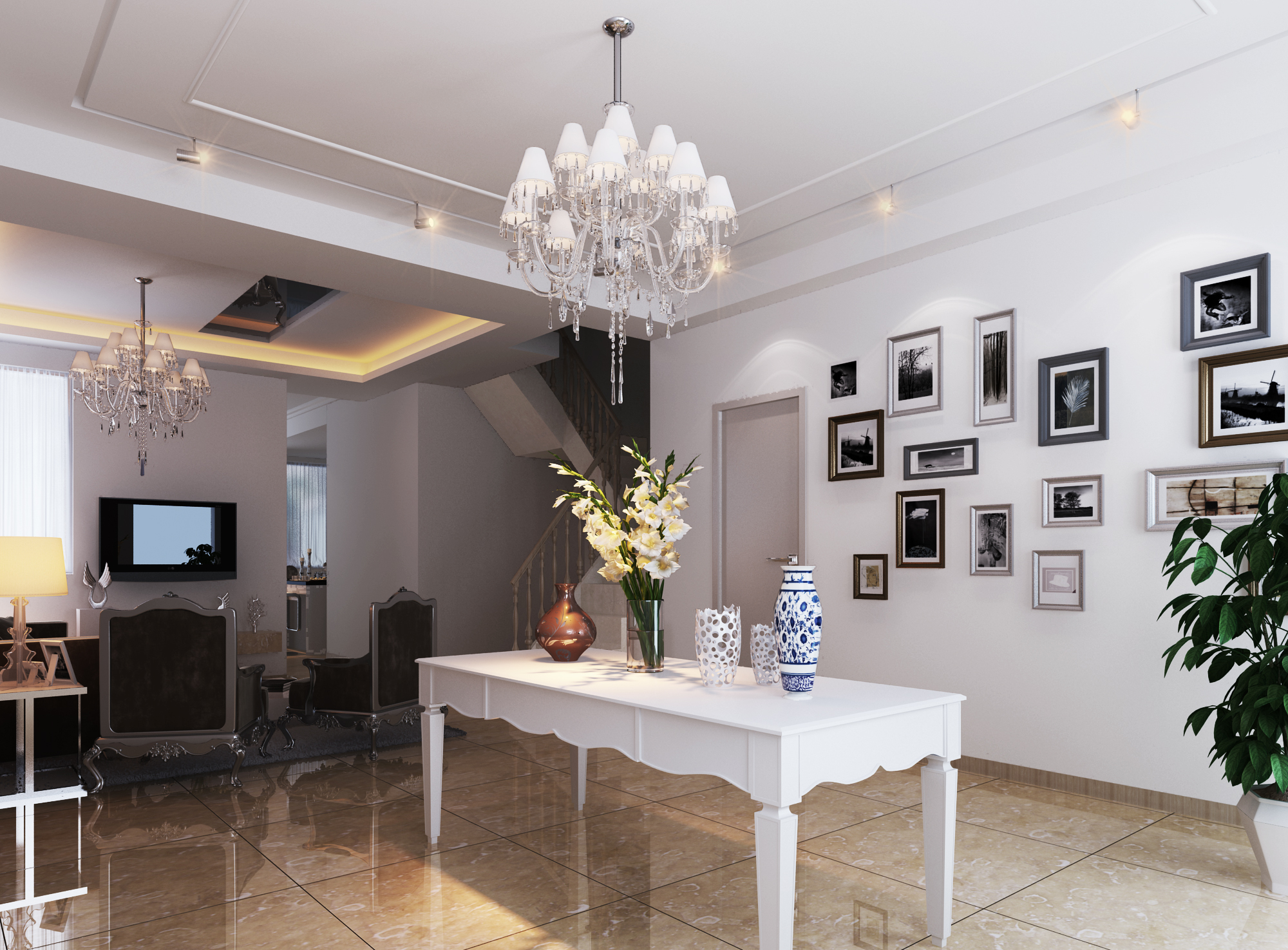 简约 别墅 80后 客厅图片来自实创装饰上海公司在汤臣豪园的分享