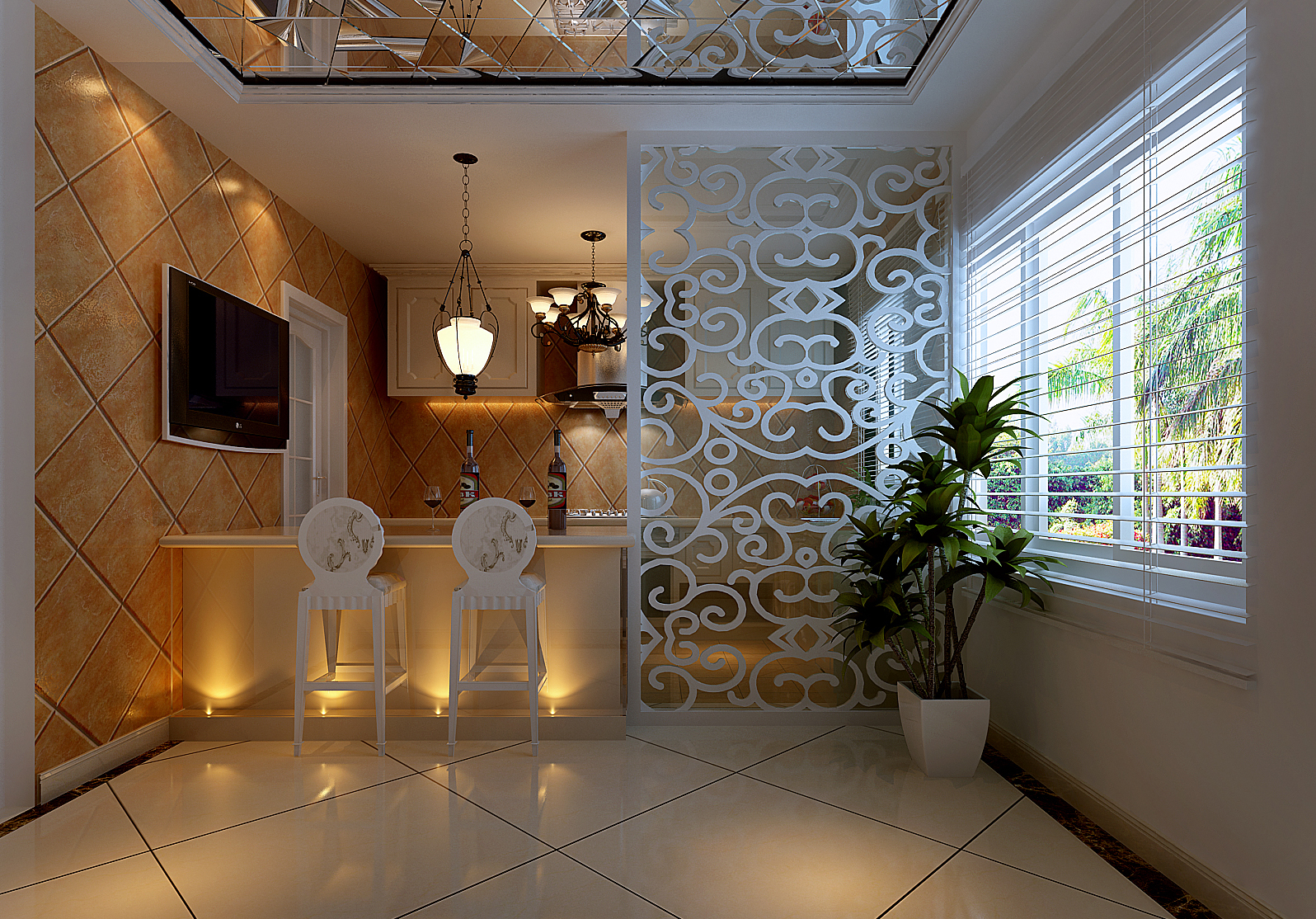 简约 欧式 三居 白领 厨房图片来自实创装饰上海公司在160平简欧风格装修的分享