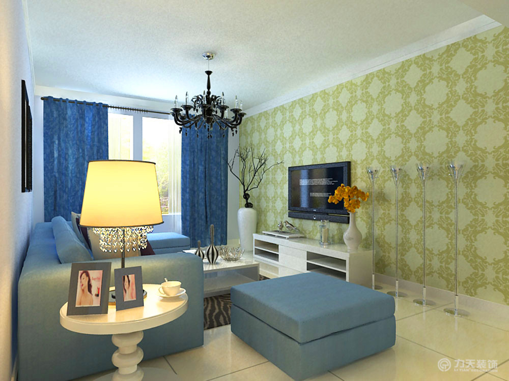 简约 三居 客厅图片来自阳光力天装饰在金泰丽湾-131.43㎡-现代简约的分享