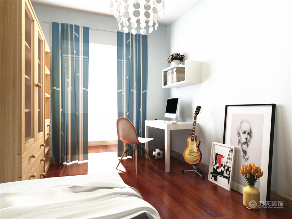 简约 三居 卧室图片来自阳光力天装饰在兴河里-114㎡-简约风格的分享
